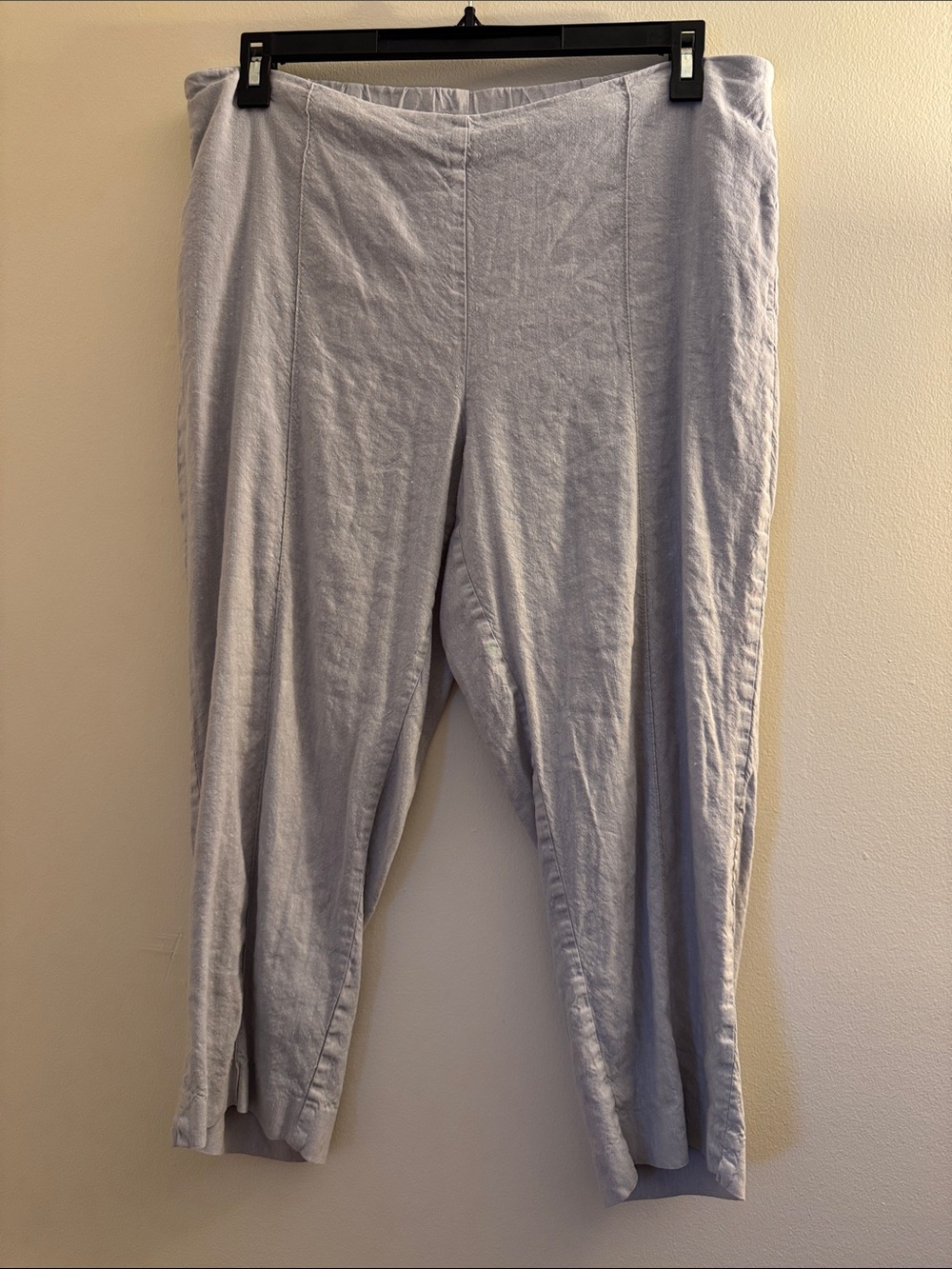 J. JILL Linen Stretch Silver Capris